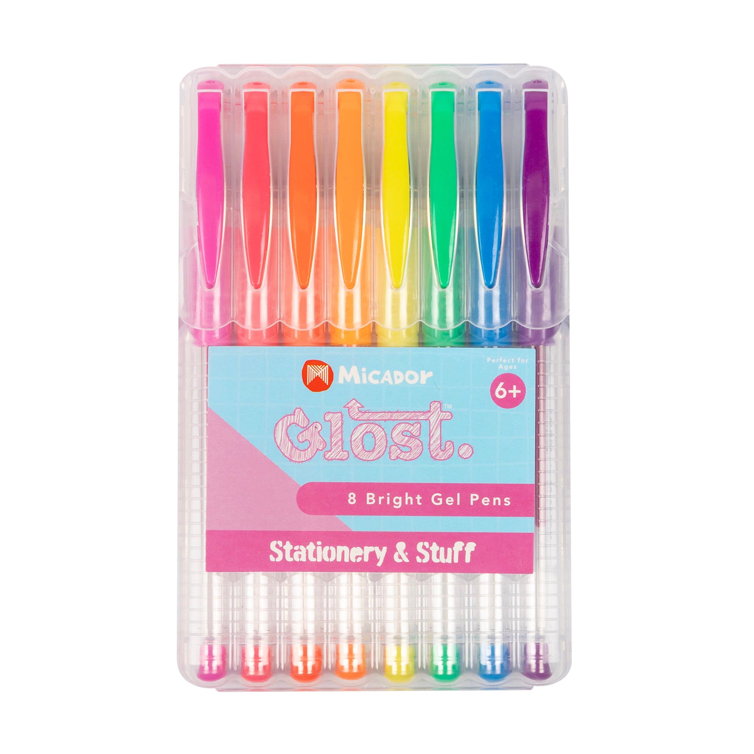 Glost Gel Pens Bright 8Pk