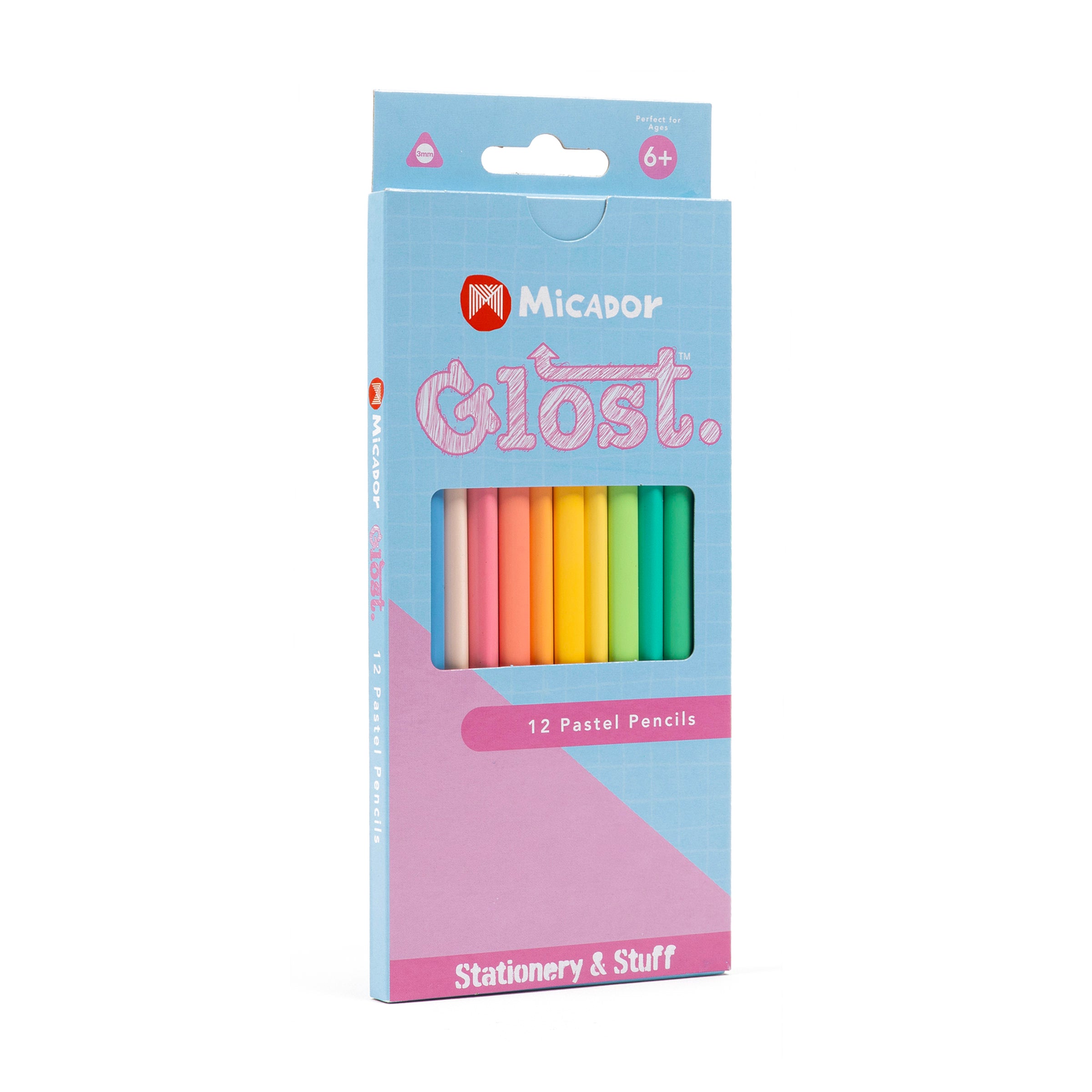 Glost Pencils Pastel 12Pk