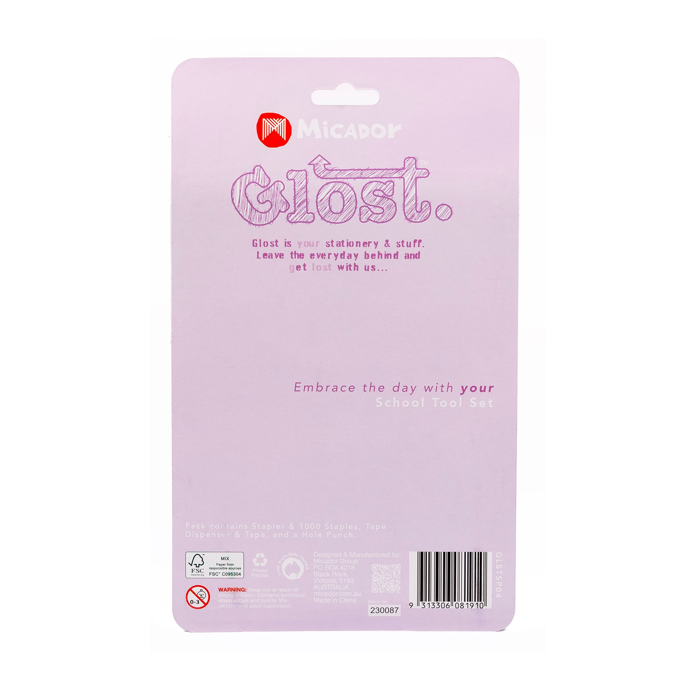 Glost School Tool Set Pastel 4Pk