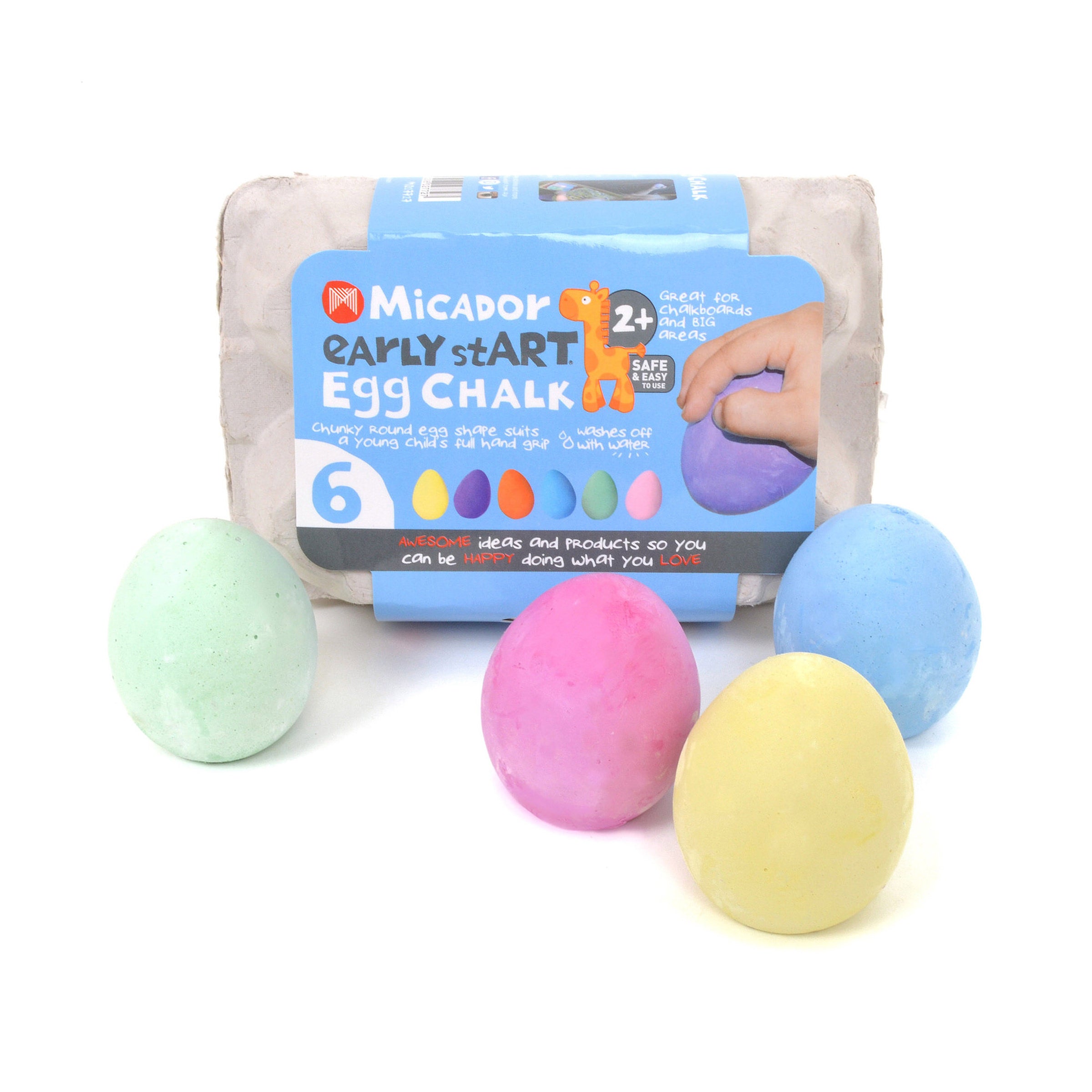 Early Start Egg Chalk 6Pk