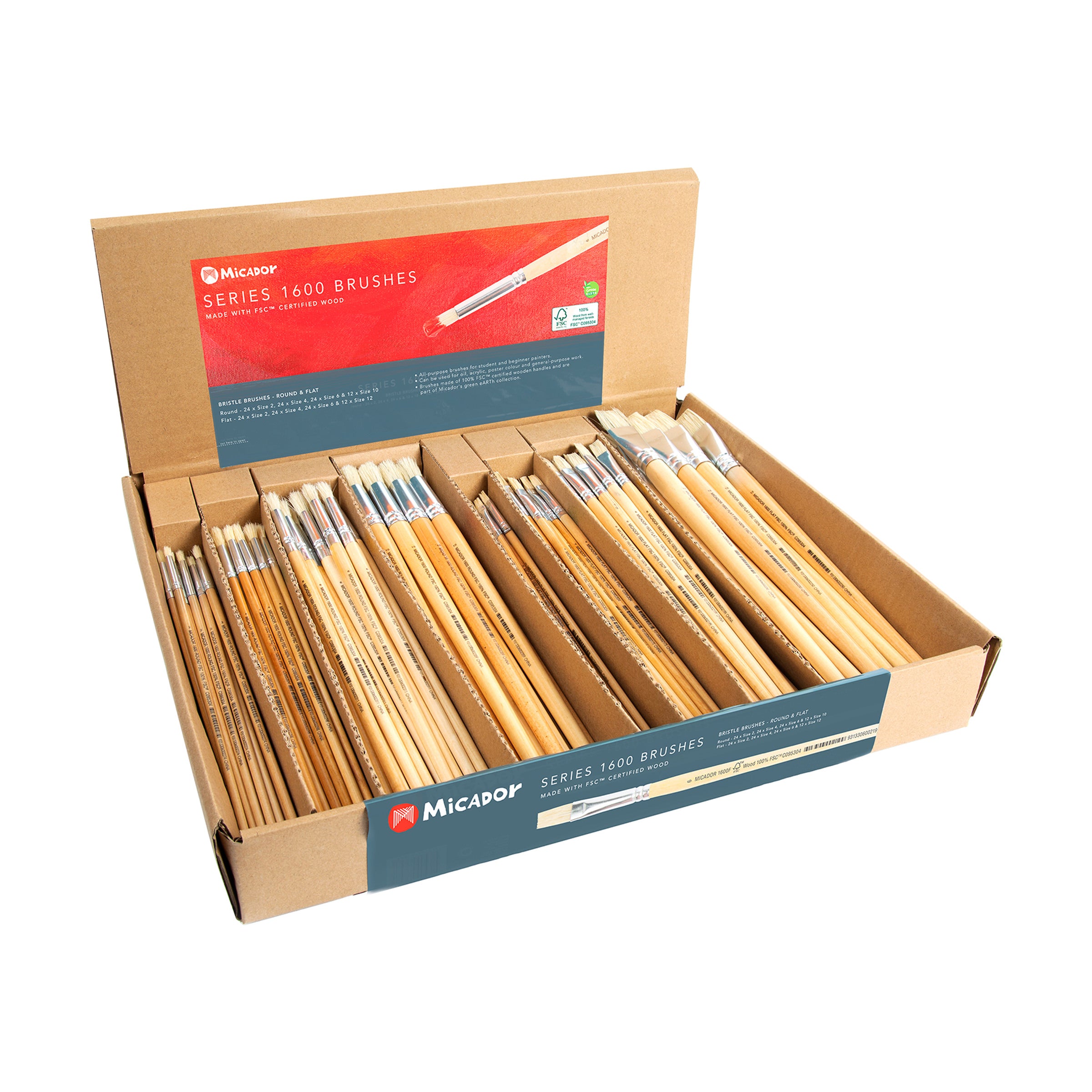 Micador Series 1600 Brushes Display