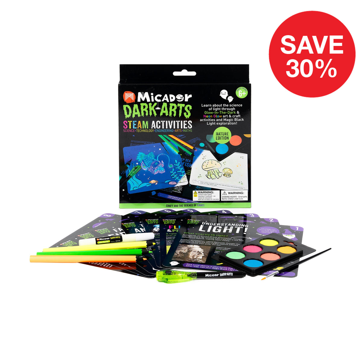 Glow STEAM Activities - Nature Dark Arts