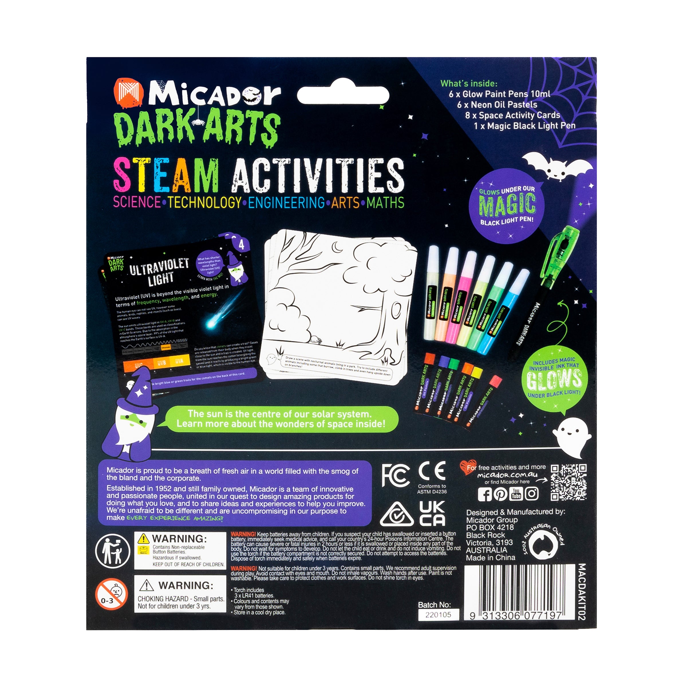 Glow STEAM Activities - Space  Dark Arts