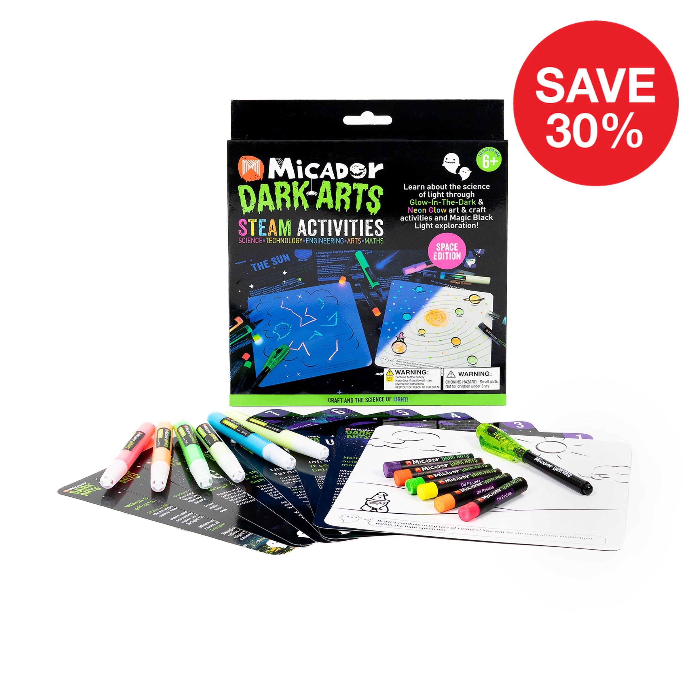 Glow STEAM Activities - Space  Dark Arts