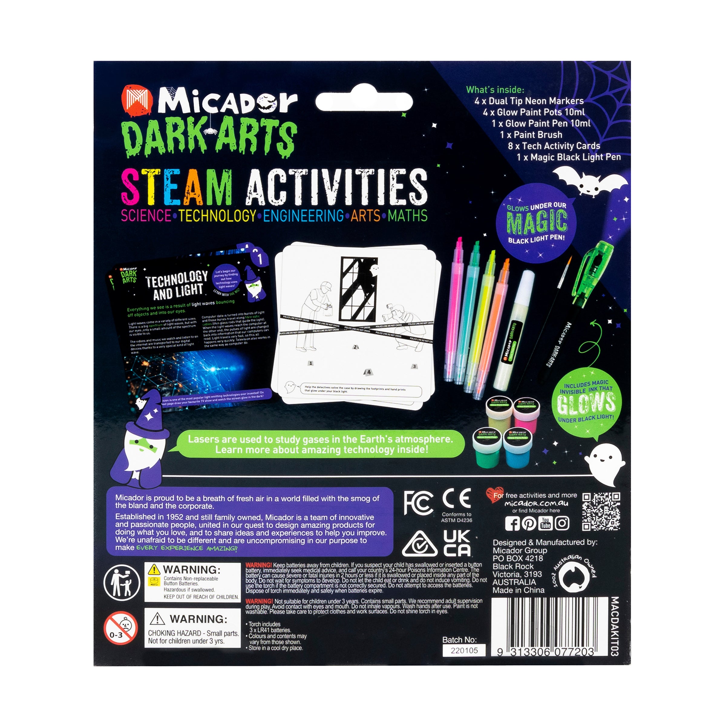 Glow STEAM Activities - Tech  Dark Arts
