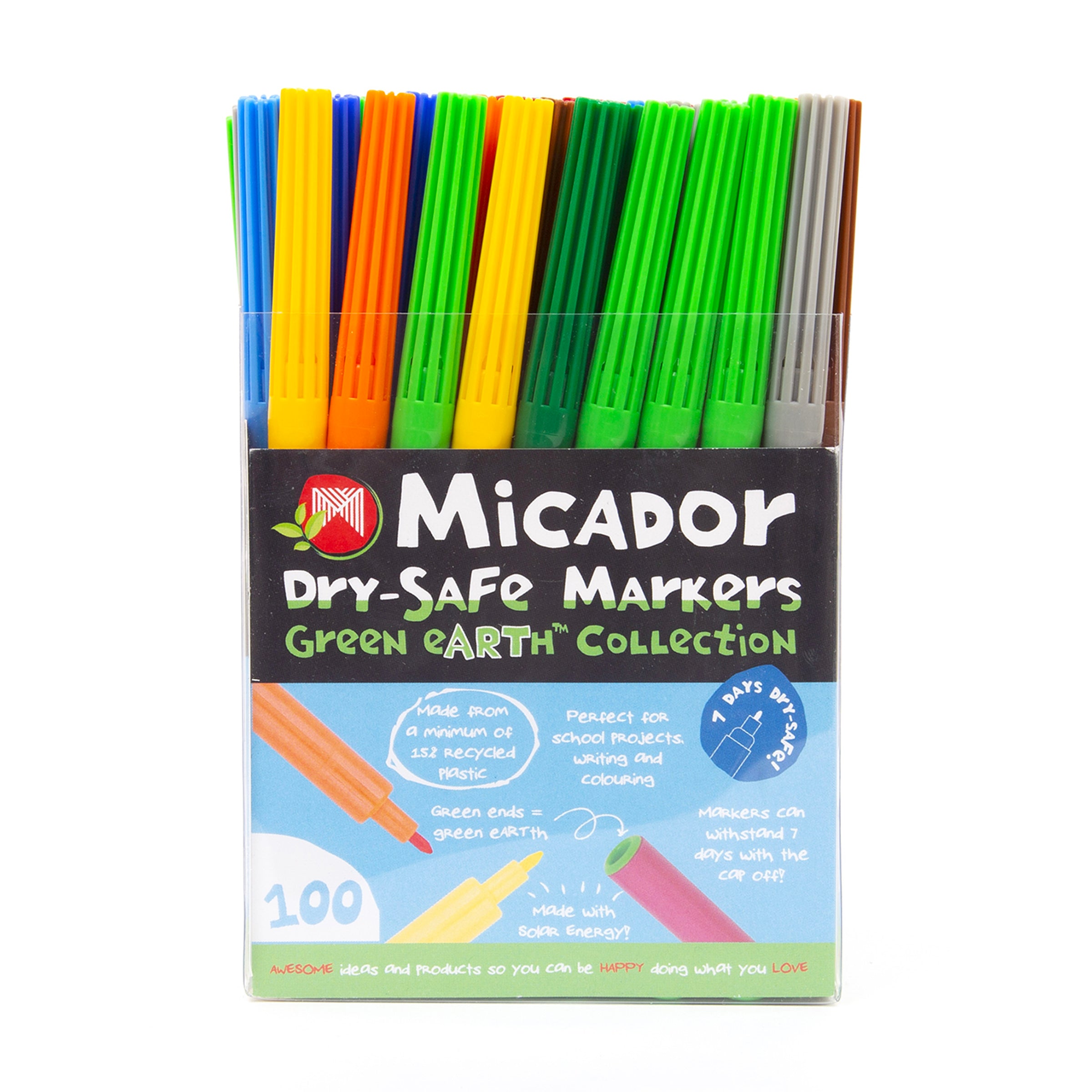 Micador Dry Safe Markers 100Pk