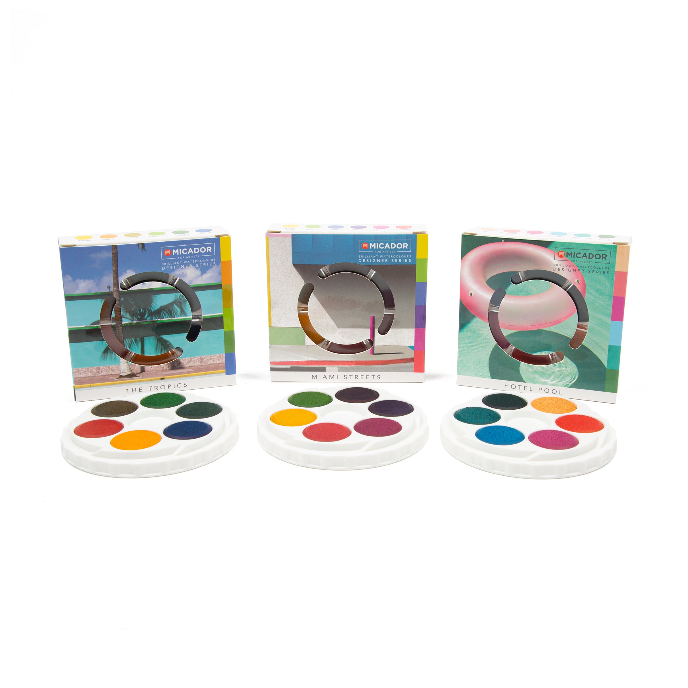 Brilliant Watercolour Discs Designer Series - Hotel Pool Micador For Artists