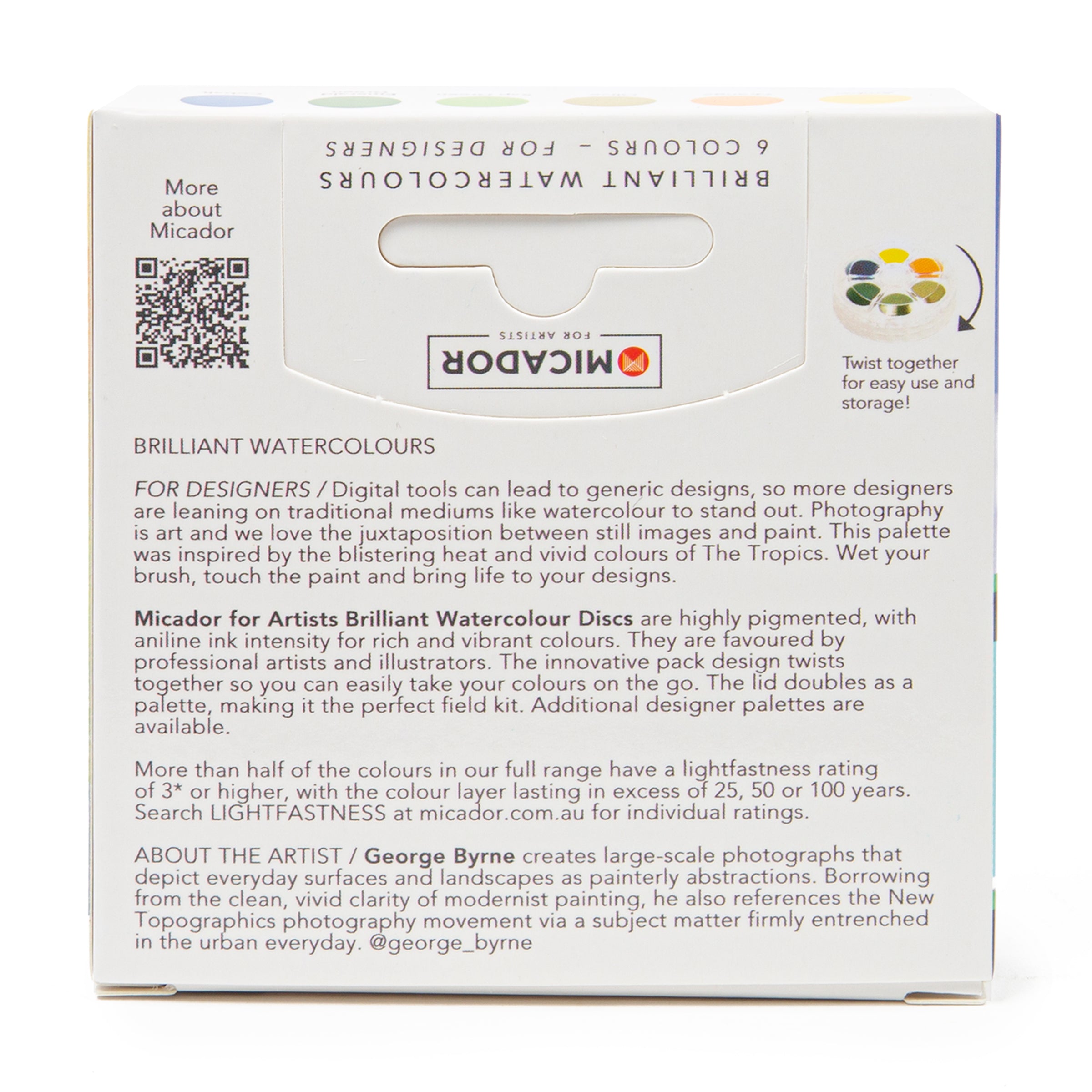 Brilliant Watercolour Discs Designer Series - Tropics Micador For Artists