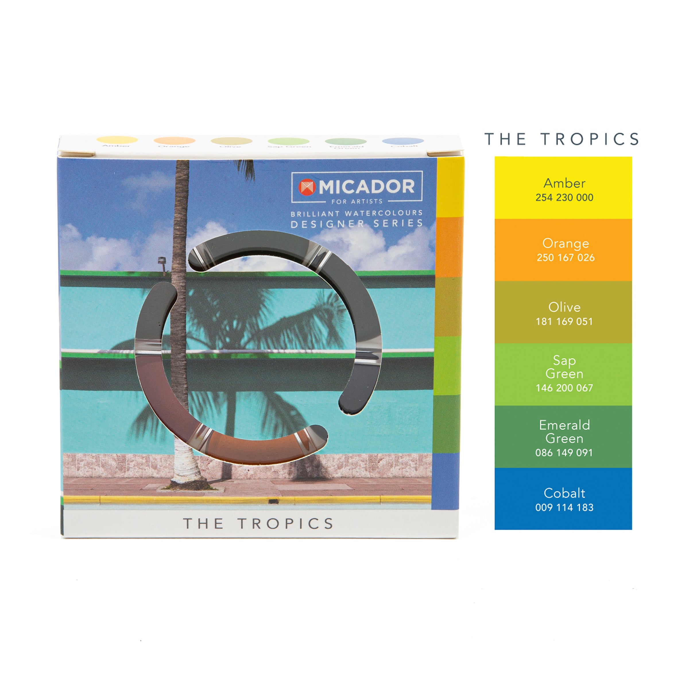 Brilliant Watercolour Discs Designer Series - Tropics Micador For Artists