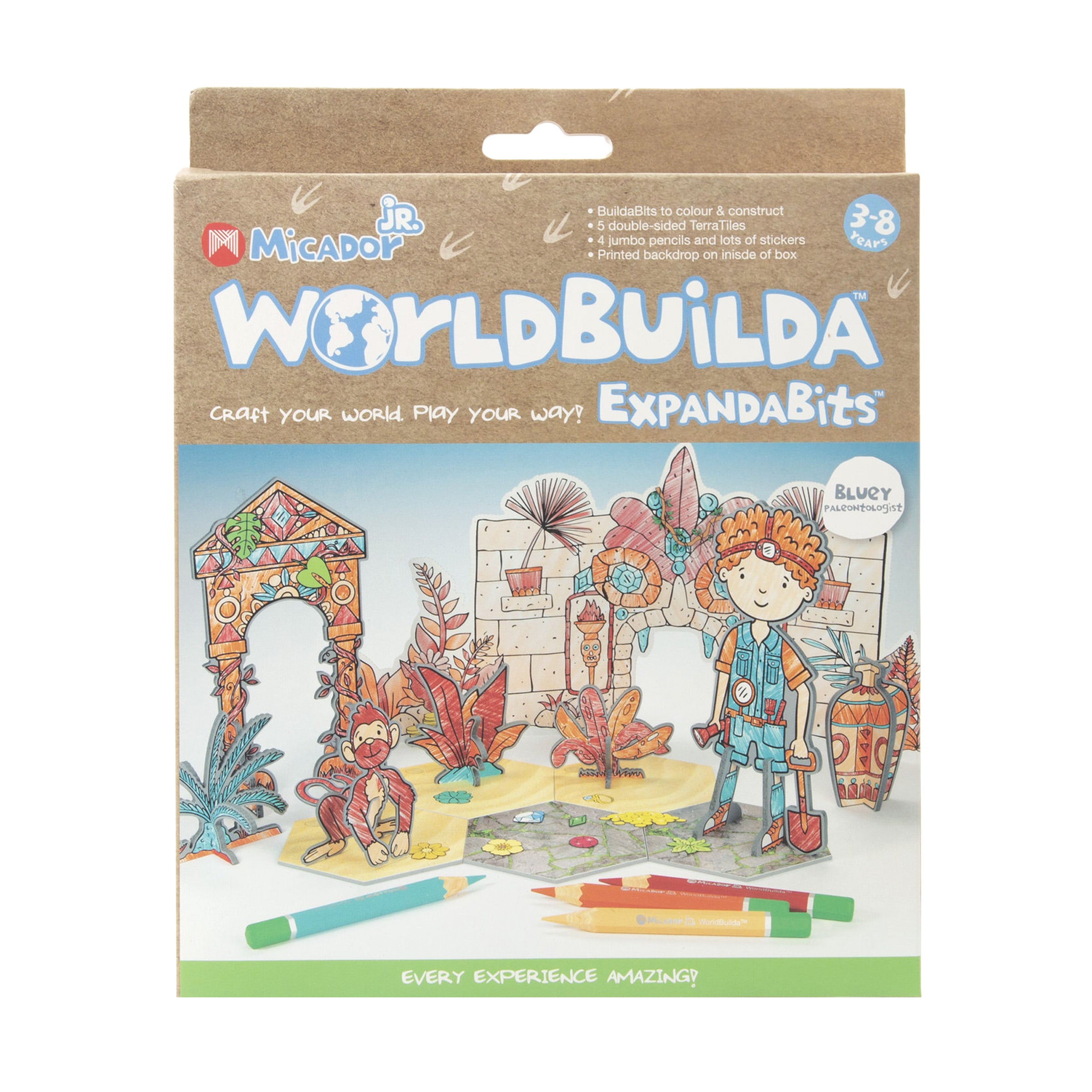 Micador Jr Worldbuilda Expandabits Bluey