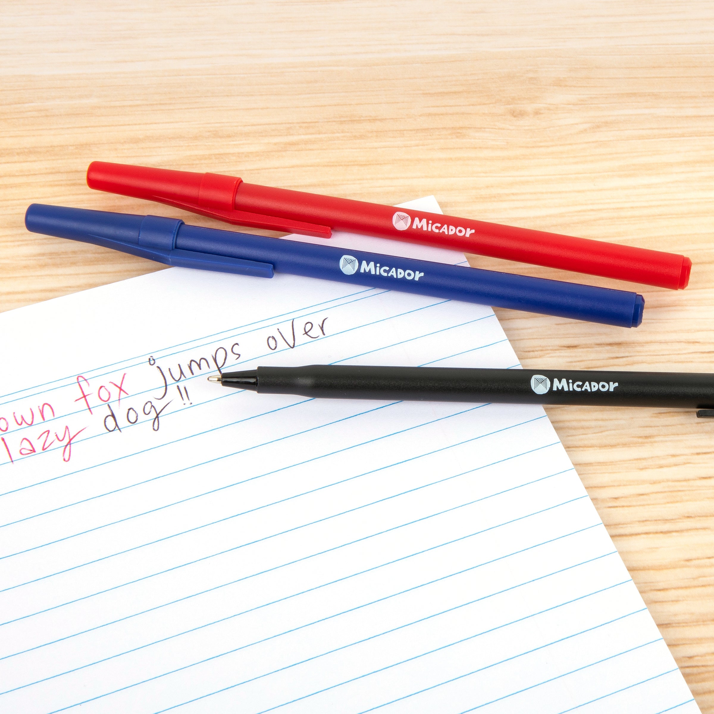 EcoBallpoint Pens, Black, Box 20, Micador