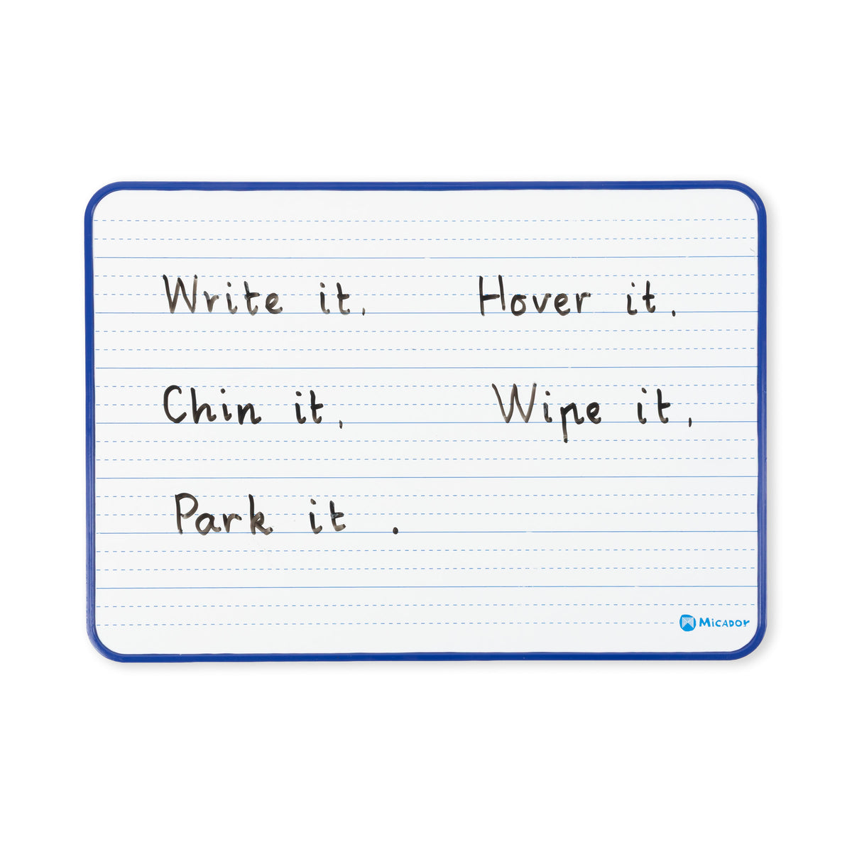 Double-sided Dotted Thirds / Plain Whiteboard, A4, Magnetic Micador