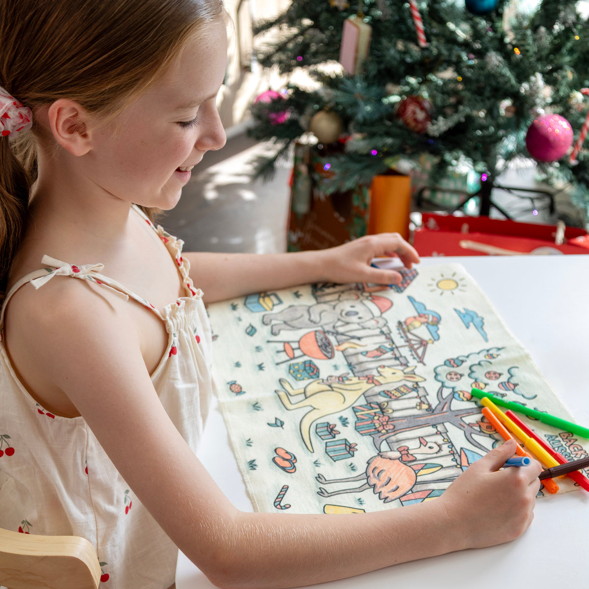 Colour Wash Repeat Christmas Placemats, 450 x 300mm, Pack 2, Micador jR.