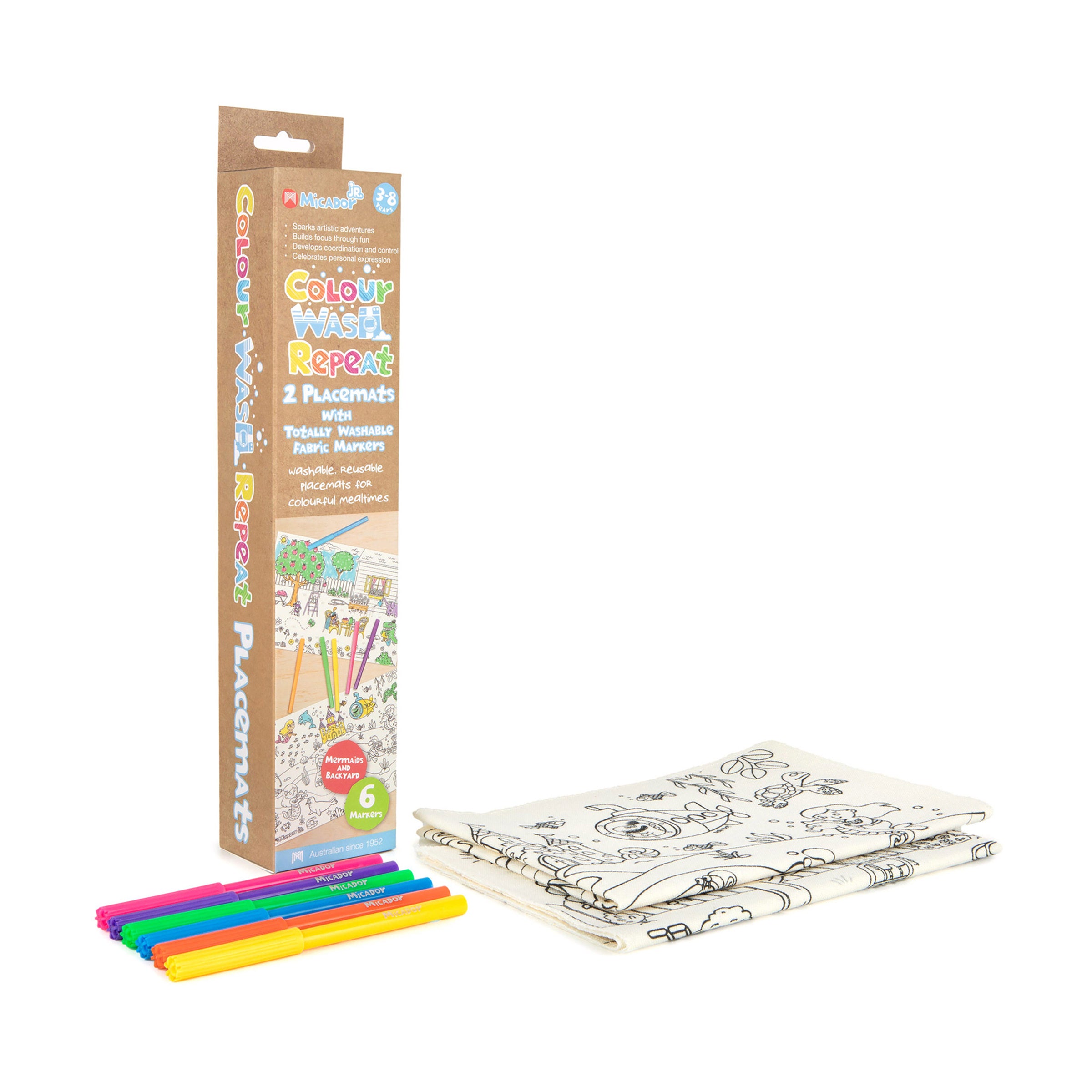 Micador Jr Colour Wash Repeat Placemats