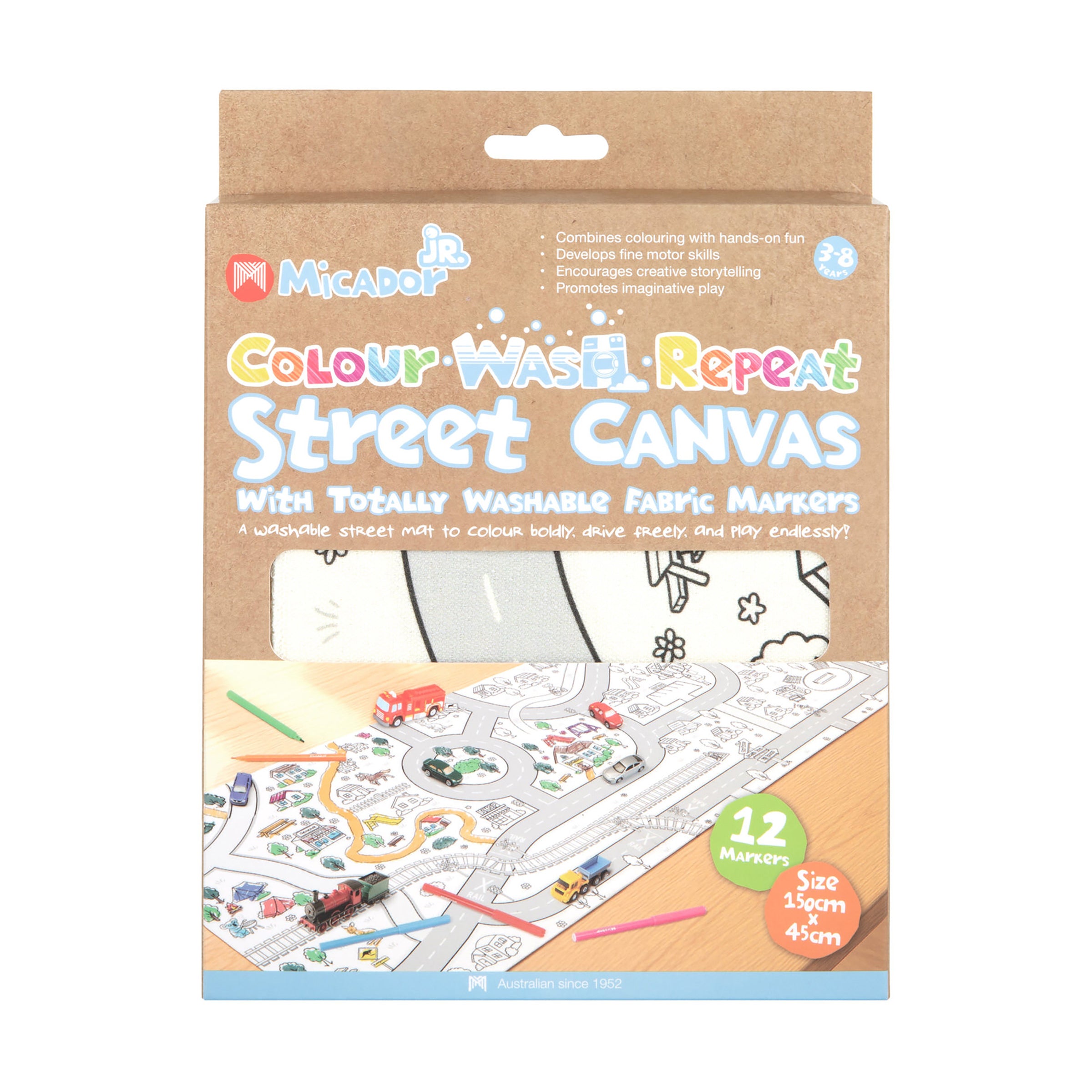 Micador Jr Colour Wash Repeat Street Canvas