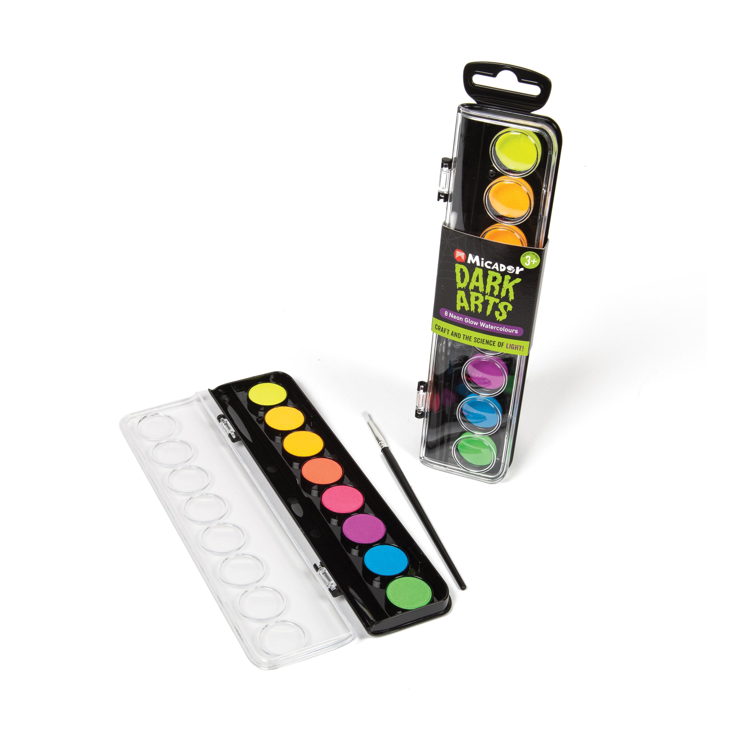 Neon Watercolour Paint Discs 8  Dark Arts