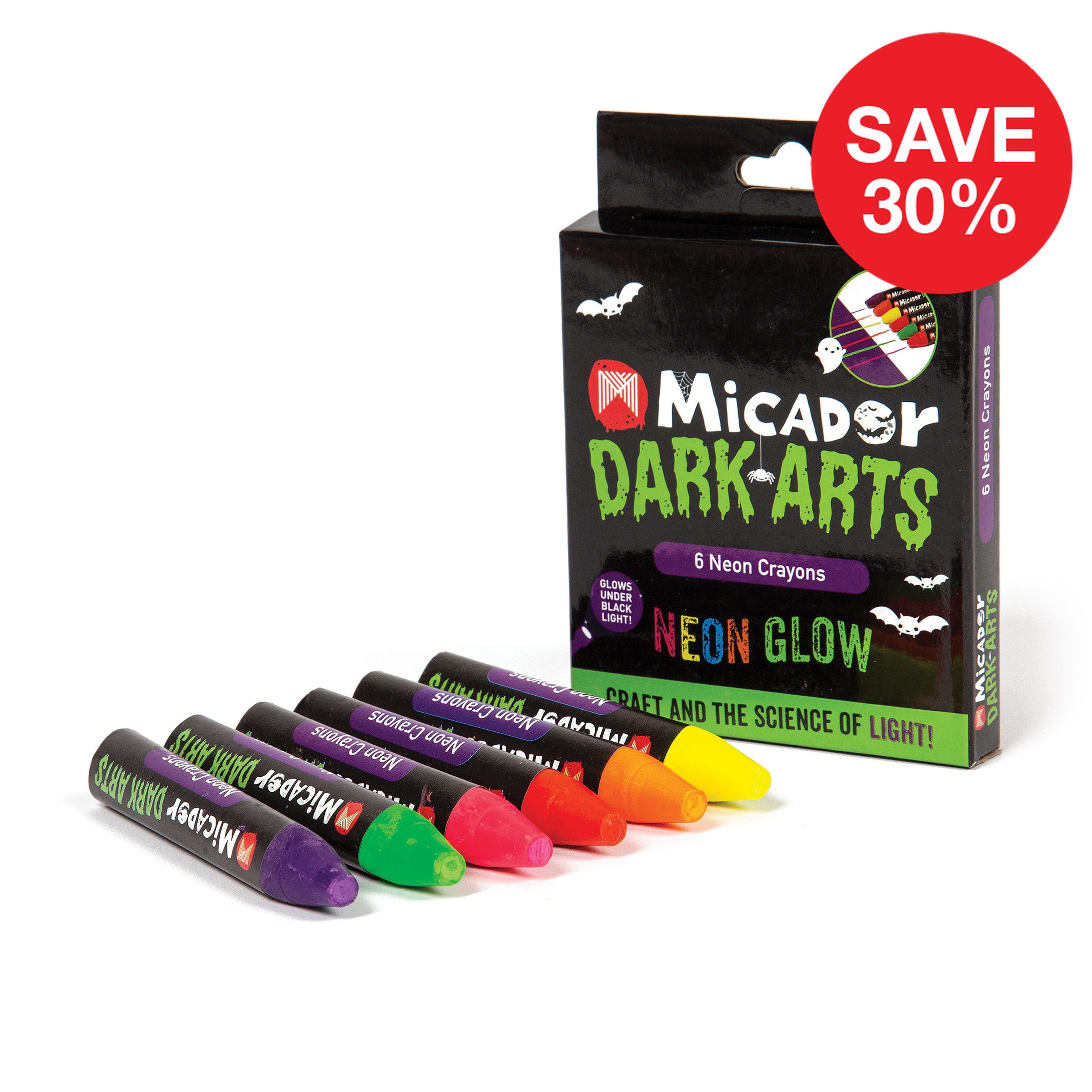 Neon Crayons, Pack 6  Dark Arts