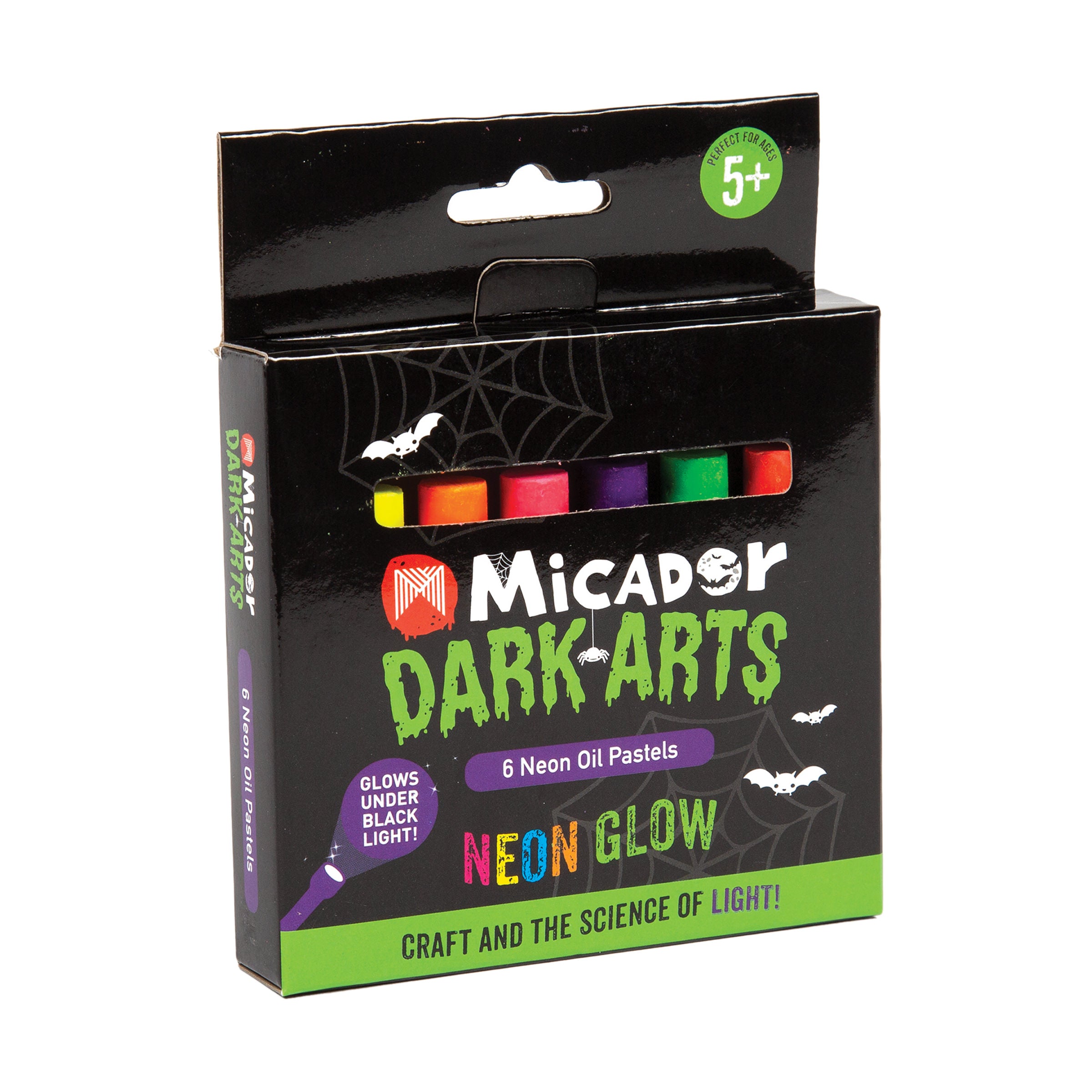 Neon Oil Pastels, Pack 6  Dark Arts