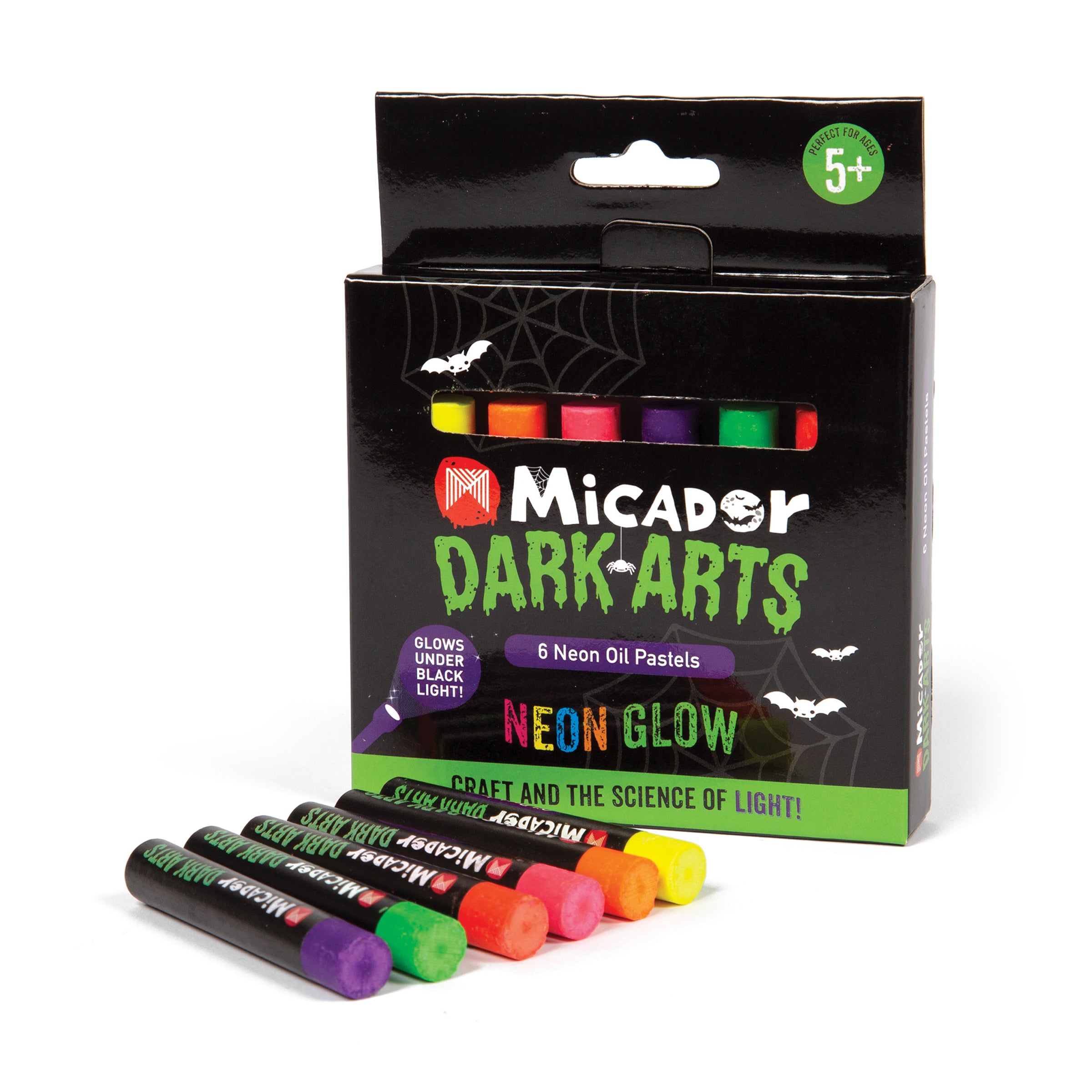 Neon Oil Pastels, Pack 6  Dark Arts