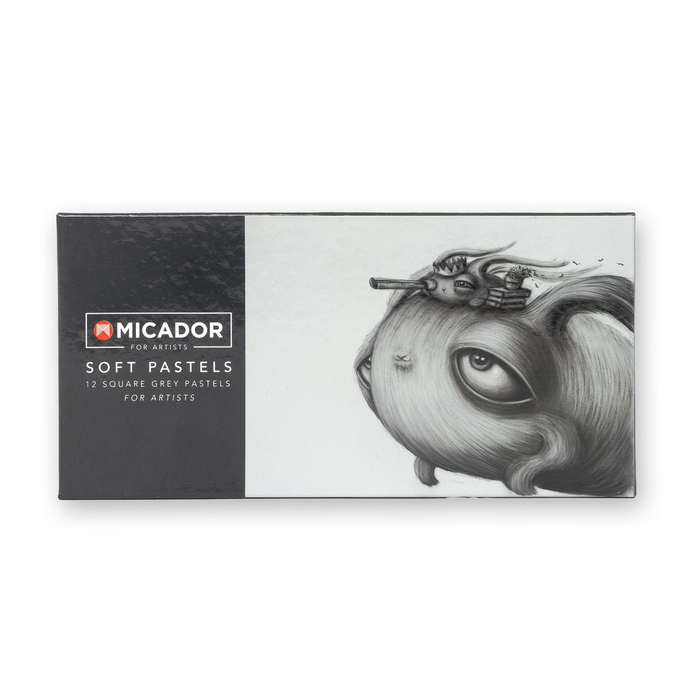 Micador For Artists Soft Pastels Grey 12
