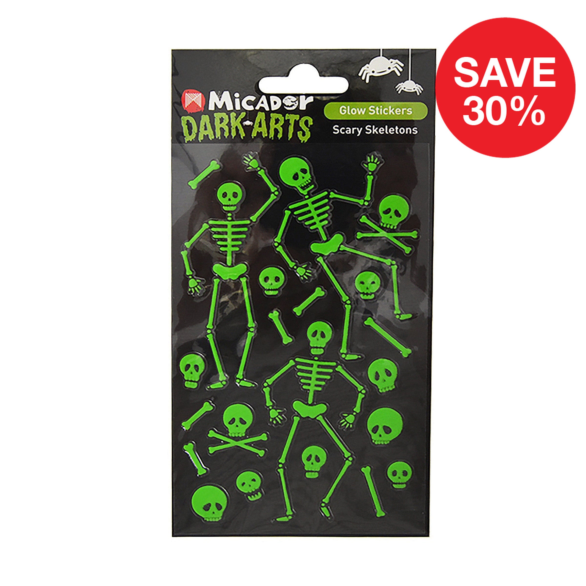 Glow Stickers - Scary Skeleton Dark Arts