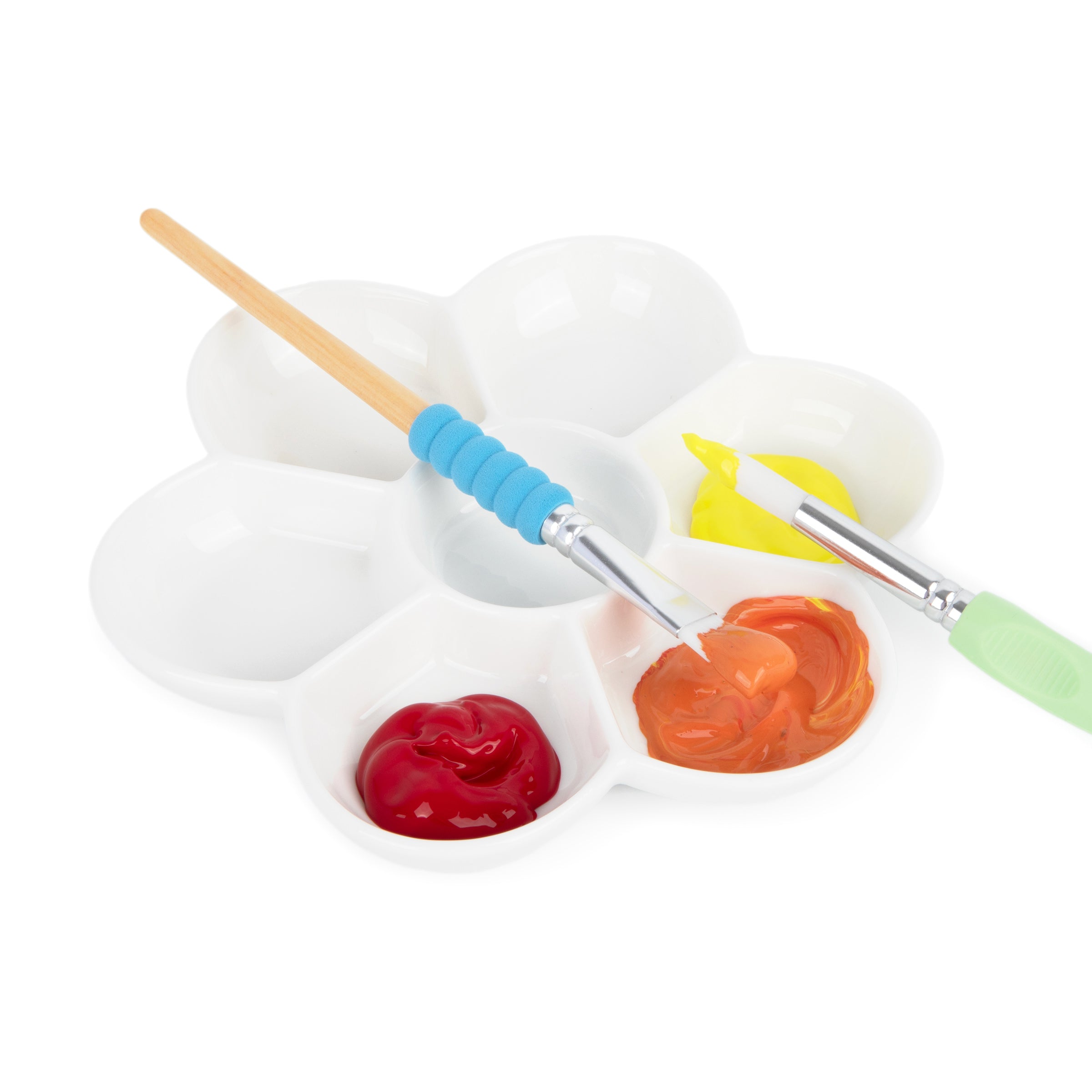 Secure Base Ceramic Mixing Palette, 7 wells, Micador Timeless