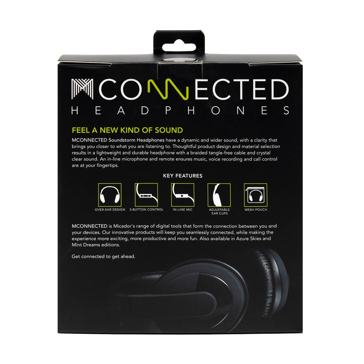 SoundStorm Headphones - Blackout MCONNECTED