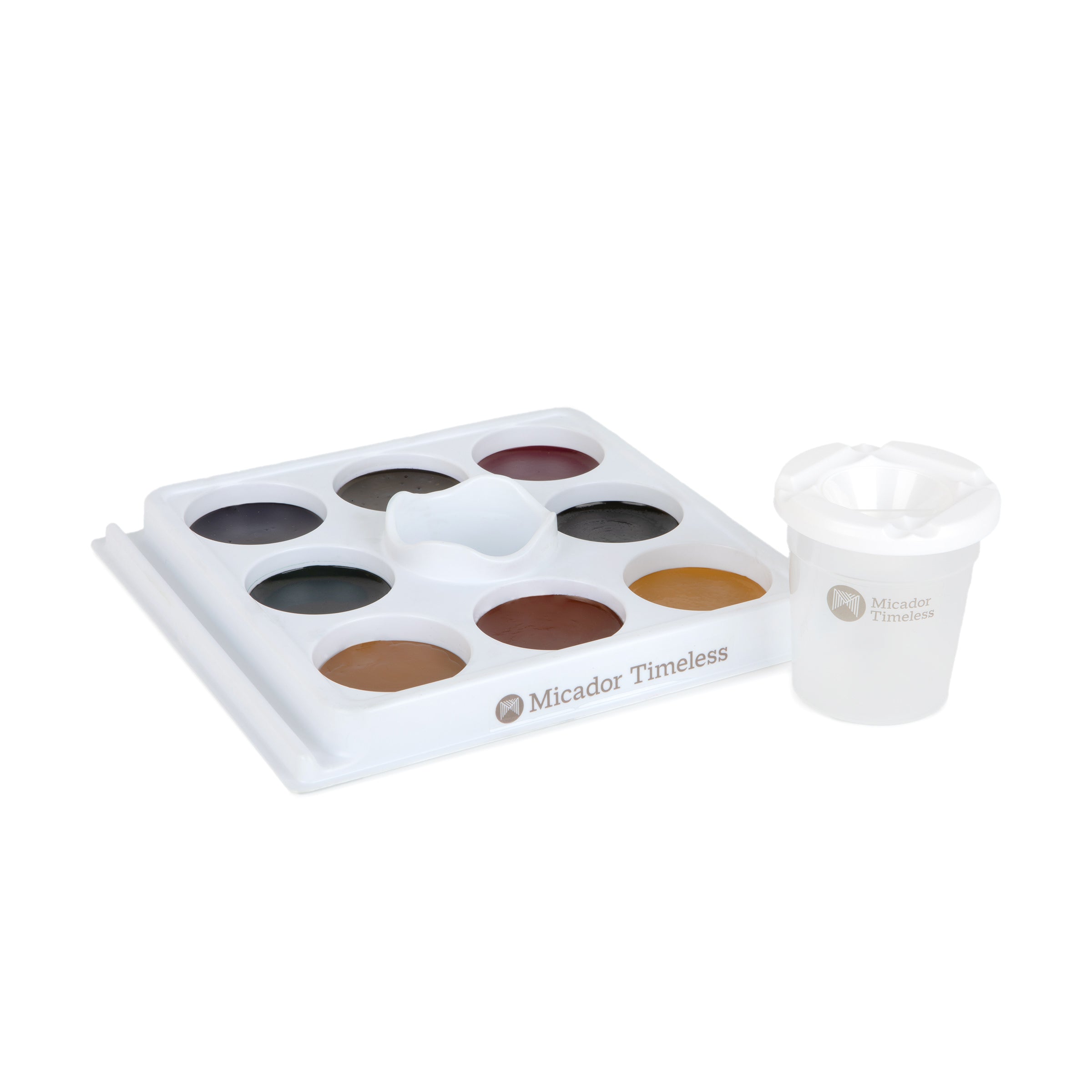 Easy Flow Watercolour Paint Station, Winter Selection, Disc 8, Micador Timeless