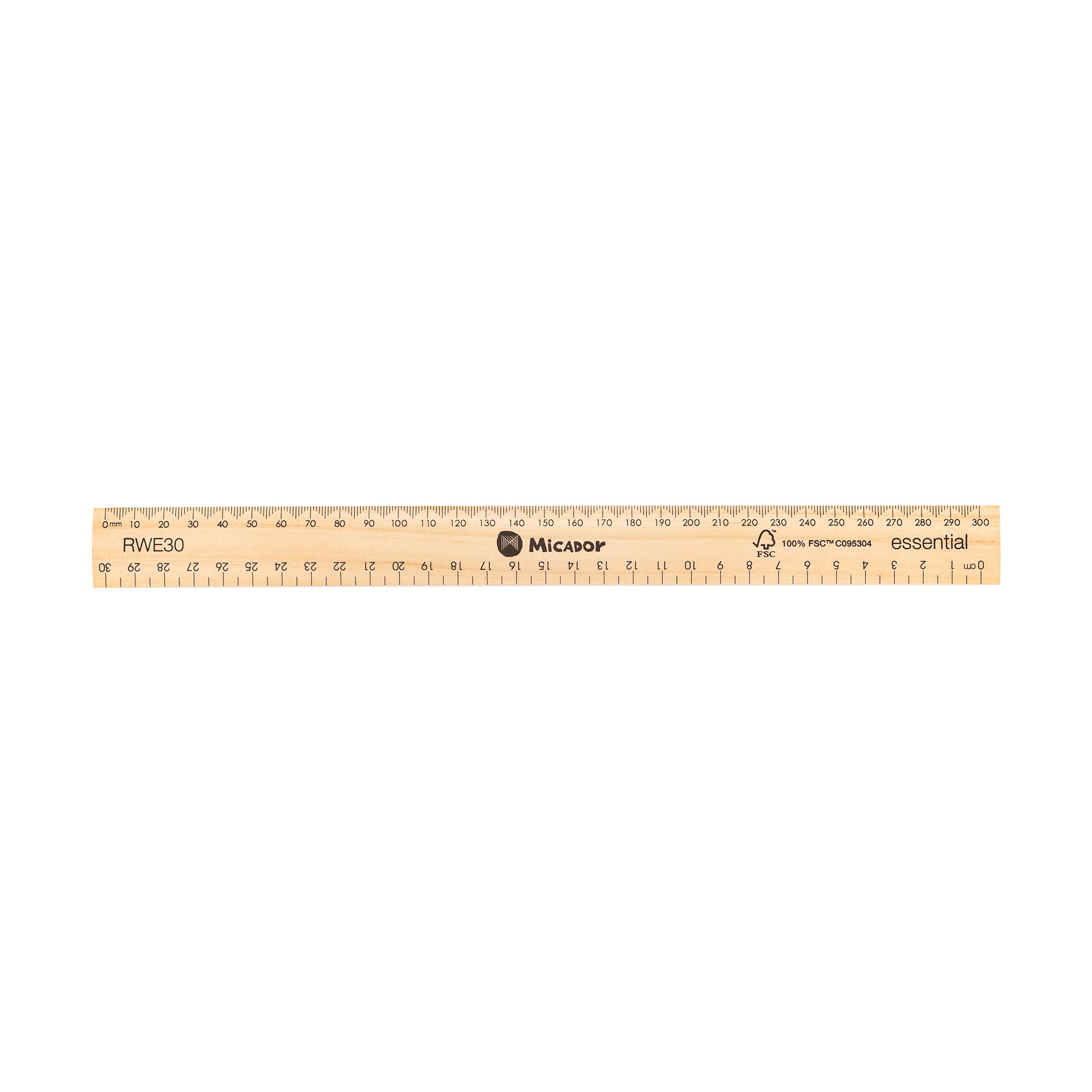 Micador Woodenruler Essential Unpolished