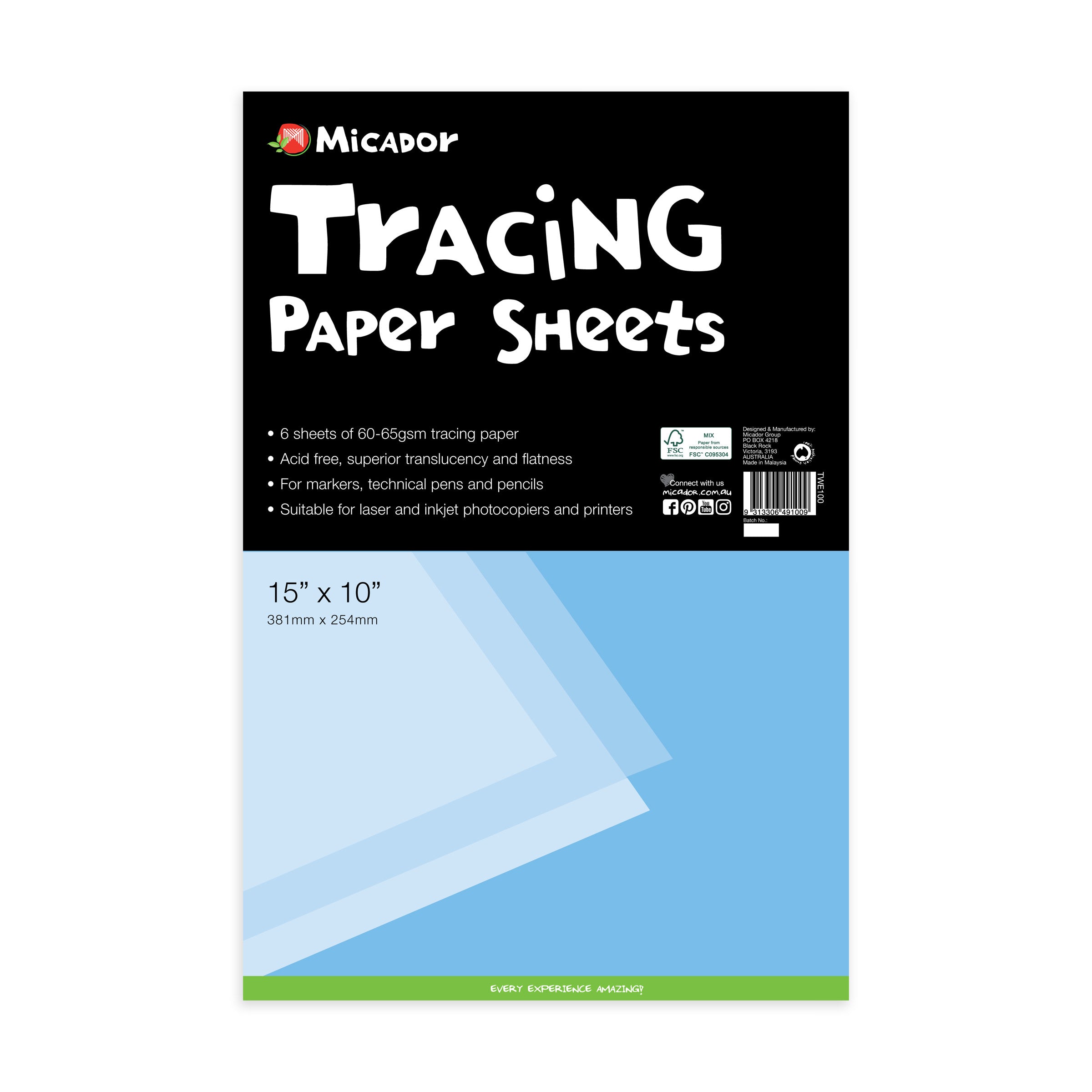 Micador Tracing Paper Mix