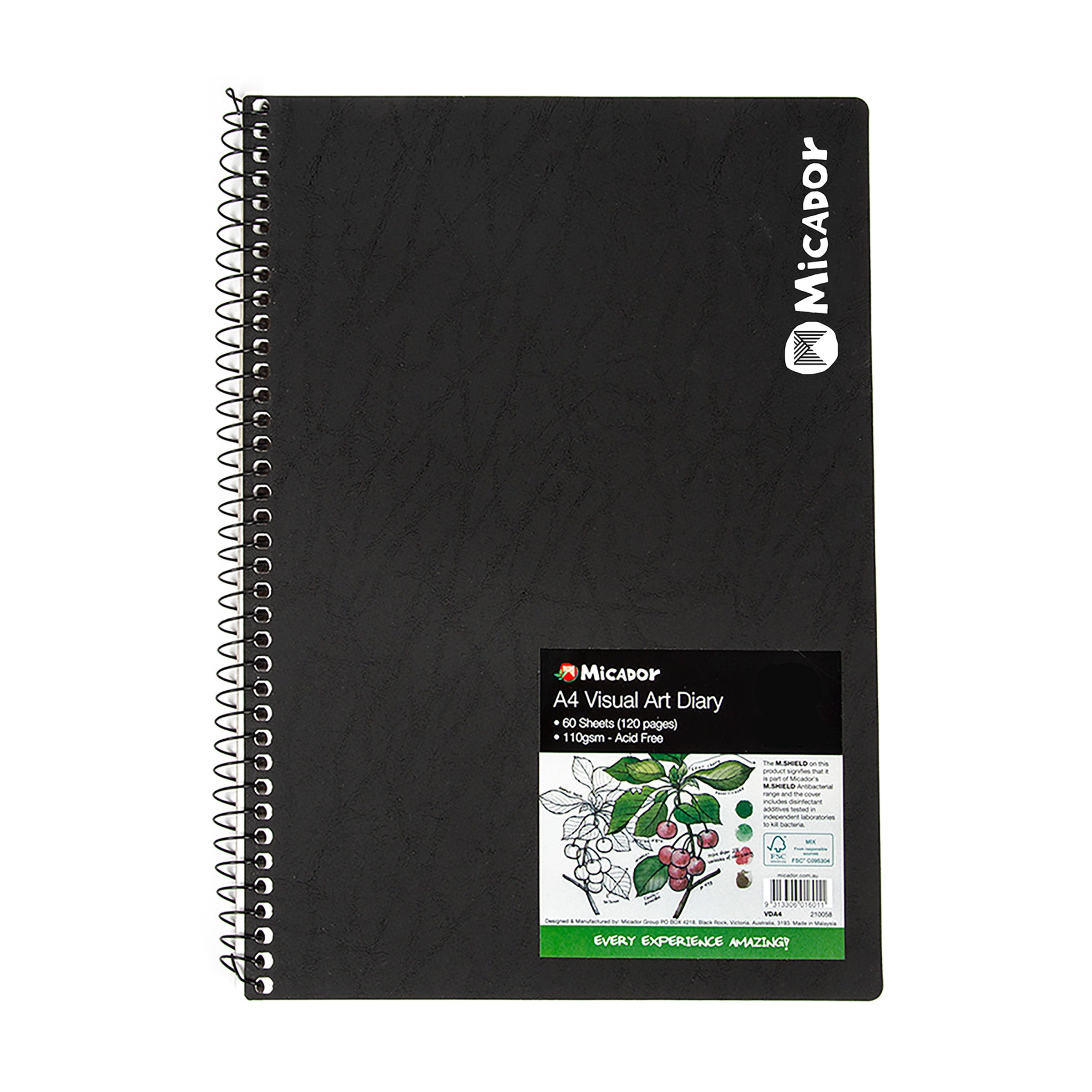 Micador Visualartdiary A4 Black