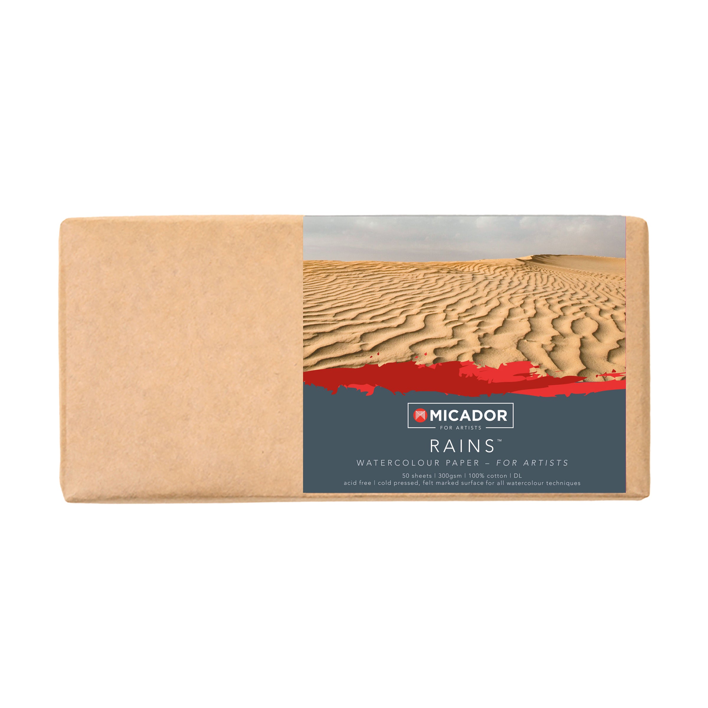 Micador For Artists Rains Watercolour Paper 50Pk